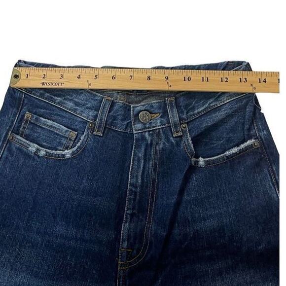 PRPS Women's Gaucho Cropped Wide Leg Jeans Dark Wash 100% Cotton Size 26 New - Picture 4 of 16